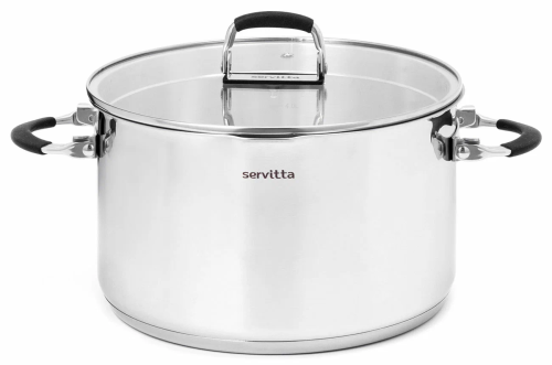 SERVITTA кастрюля с крышкой ручки-трансформеры носик д/слива terso 2,5л